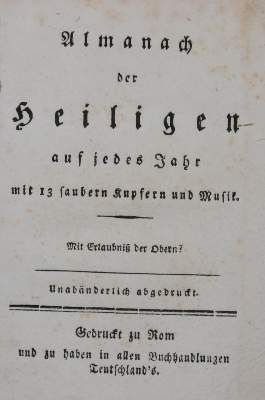 Große Abbildung Nr.1: 141-982 (Bretschneider,H.G.v.).: (Almanache)