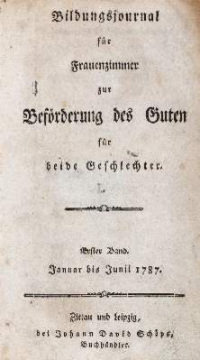 Große Abbildung Nr.1: 141-989 Bildungsjournal: (Literatur und illustrierte Bücher bis 19.Jahrhundert)
