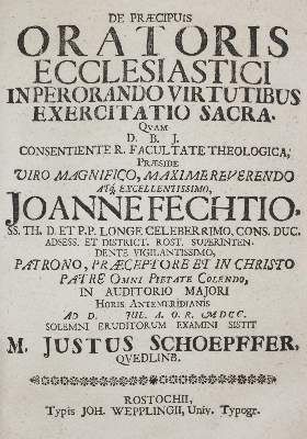 Große Abbildung Nr.9: 141-99 Fecht,J.: (Alte Drucke, Handschriften und Theologie)
