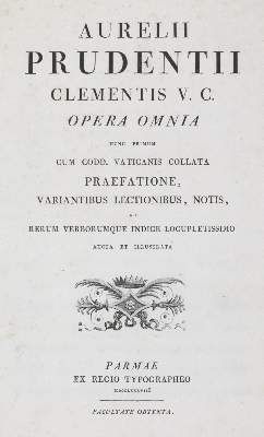 Große Abbildung Nr.1: 141-990 Prudentius (Aurelius P. Clemens).: (Bodoni)
