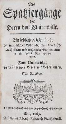 Bild Nr.1: 141-1003 Die Spatziergänge: (Literatur und illustrierte Bücher bis 19.Jahrhundert)