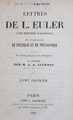 Bild Nr.1: 141-1019 Euler,L.: (Literatur und illustrierte Bücher bis 19.Jahrhundert)