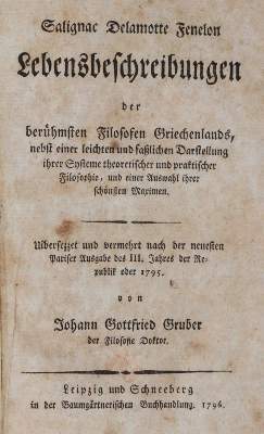 Bild Nr.1: 141-1020 Fenelon,F.de Salignac de la Motte.: (Literatur und illustrierte Bücher bis 19.Jahrhundert)