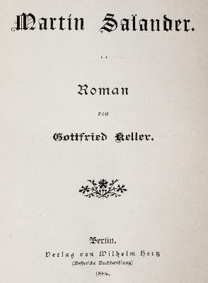 Bild Nr.1: 141-1055 Keller,G.: (Literatur und illustrierte Bücher bis 19.Jahrhundert)