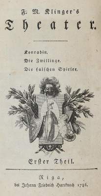 Bild Nr.1: 141-1057 Klinger,F.M.: (Literatur und illustrierte Bücher bis 19.Jahrhundert)