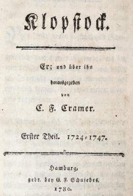 Bild Nr.1: 141-1058 Cramer,C.F. (Hrsg.).: (Klopstock)