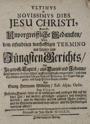 Bild Nr.3: 141-106 Gaussen,S.: (Alte Drucke, Handschriften und Theologie)