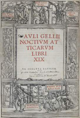 Bild Nr.1: 141-108 Gellius,A.: (Alte Drucke, Handschriften und Theologie)