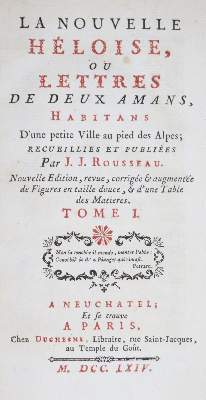 Bild Nr.1: 141-1112 Rousseau,J.J.: (Literatur und illustrierte Bücher bis 19.Jahrhundert)