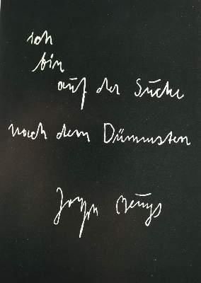 Bild Nr.1: 141-1187 Beuys, Joseph: (Literatur und illustrierte Bücher 20.Jahrhundert - Alte Literatur in modernen Ausgaben)