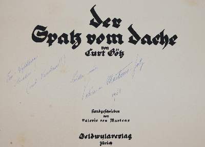 Bild Nr.2: 141-1316 Götz,C.: (Literatur und illustrierte Bücher 20.Jahrhundert - Alte Literatur in modernen Ausgaben)
