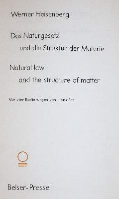Bild Nr.1: 141-1343 Heisenberg,W.: (Literatur und illustrierte Bücher 20.Jahrhundert - Alte Literatur in modernen Ausgaben)
