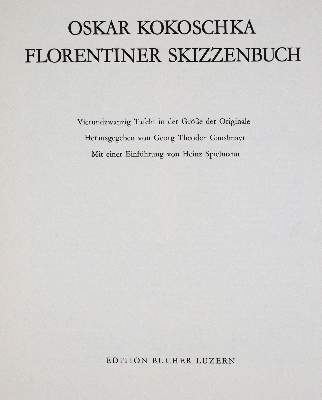 Bild Nr.1: 141-1385 Kokoschka,O.: (Literatur und illustrierte Bücher 20.Jahrhundert - Alte Literatur in modernen Ausgaben)