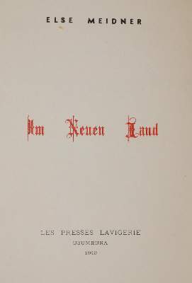 Bild Nr.2: 141-1435 Meidner,E.: (Literatur und illustrierte Bücher 20.Jahrhundert - Alte Literatur in modernen Ausgaben)