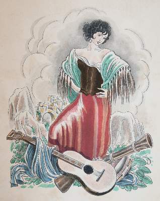 Bild Nr.2: 141-1437 Merimee,P.: (Literatur und illustrierte Bücher 20.Jahrhundert - Alte Literatur in modernen Ausgaben)