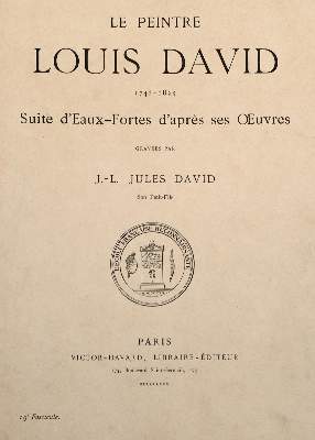 Bild Nr.1: 141-1466 Peintre Louis David, Le.: (Literatur und illustrierte Bücher 20.Jahrhundert - Alte Literatur in modernen Ausgaben)