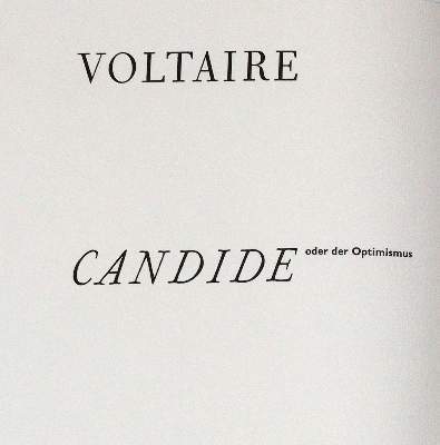 Bild Nr.1: 141-1586 Voltaire (d.i. F.M.Arouet).: (Literatur und illustrierte Bücher 20.Jahrhundert - Alte Literatur in modernen Ausgaben)