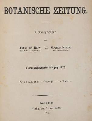 Bild Nr.1: 141-1611 Botanische Zeitung.: (Botanik)
