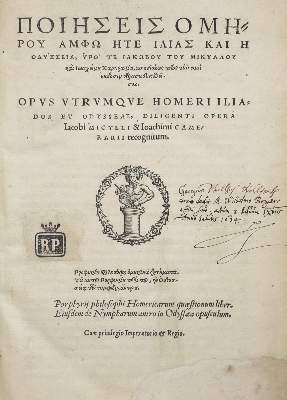 Bild Nr.1: 141-162 Homer.: (Alte Drucke, Handschriften und Theologie)