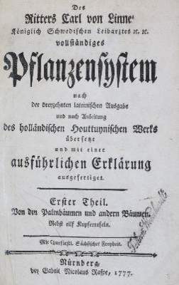 Bild Nr.1: 141-1625 Linné,C.v.: (Botanik)