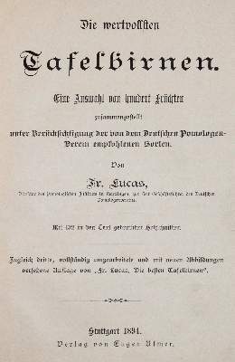 Bild Nr.1: 141-1632 Lucas,F.: (Botanik, Pomologie)
