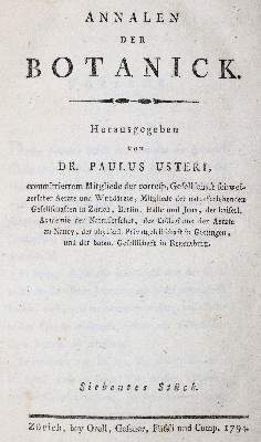Bild Nr.1: 141-1645 Uster,P. (Hrsg.).: (Botanik)