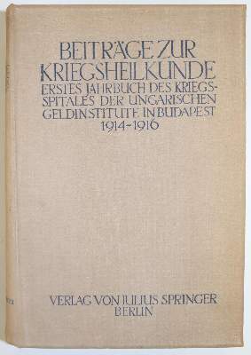Bild Nr.1: 141-1655 Beiträge zur Kriegsheilkunde.: (Medizin)