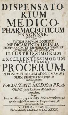 Bild Nr.2: 141-1695 Dispensatorium: (Medizin, Pharmazie, Böhmen)