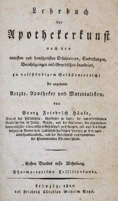 Bild Nr.1: 141-1697 Hänle,G.F.: (Medizin, Pharmazie)