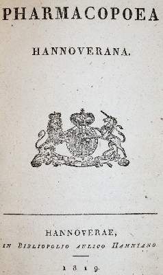 Bild Nr.1: 141-1698 Pharmacopoea Hannoverana.: (Medizin, Pharmazie)