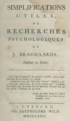 Bild Nr.1: 141-1701 Braghaards,J.: (Medizin, Psychologie)