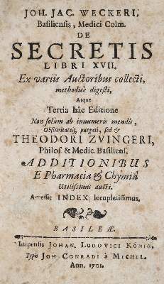 Bild Nr.1: 141-1714 Wecker,J.J.: (Medizin)