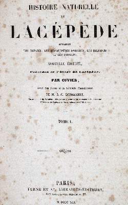 Bild Nr.1: 141-1738 Lacépède,B.G.E.de.: (Zoologie)
