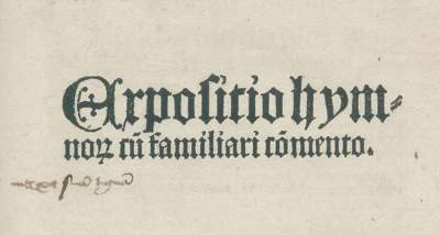 Bild Nr.1: 141-177 Hilarius,(A).: (Inkunabeln)