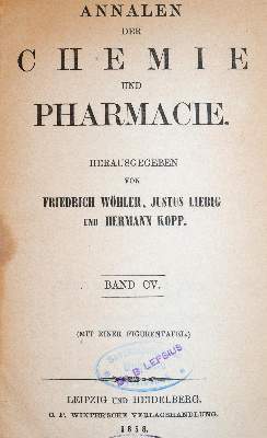 Bild Nr.1: 141-1805 Kekule,A.: (Verschiedene Gebiete - Varia, Chemie)