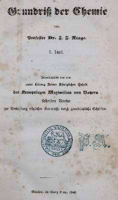 Bild Nr.2: 141-1807 Runge,F.f.: (Verschiedene Gebiete - Varia, Chemie)