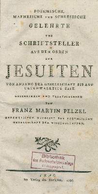 Bild Nr.1: 141-183 Pelzel,F.M.: (Jesuiten)