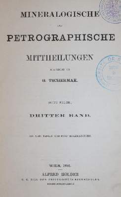 Bild Nr.2: 141-1836 Tschermak,G.: (Verschiedene Gebiete - Varia, Geologie - Mineralogie u. Paläontologie)