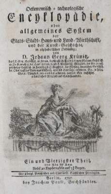 Bild Nr.1: 141-1858 Krünitz,J.G.: (Verschiedene Länder - Geschichte)