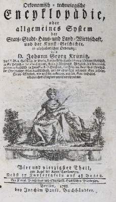 Bild Nr.1: 141-1861 Krünitz,J.G.: (Verschiedene Länder - Geschichte)