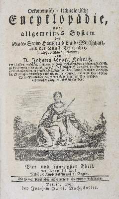 Bild Nr.1: 141-1870 Krünitz,J.G.: (Verschiedene Länder - Geschichte)