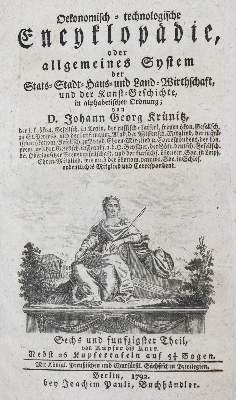 Bild Nr.1: 141-1872 Krünitz,J.G.: (Verschiedene Länder - Geschichte)