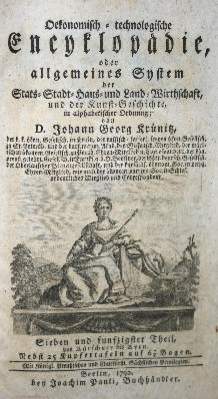 Bild Nr.1: 141-1886 Krünitz,J.G.: (Verschiedene Länder - Geschichte)