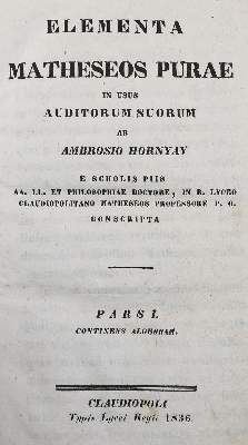 Bild Nr.2: 141-1904 Hornyay,A.: (Verschiedene Gebiete - Varia, Mathematik)