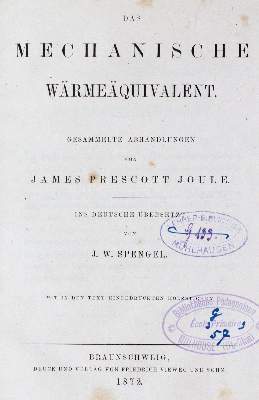 Bild Nr.1: 141-1932 Joule,J.P.: (Verschiedene Gebiete - Varia, Physik)