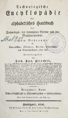 Bild Nr.1: 141-1936 Prechtl,J.J.: (Verschiedene Gebiete - Varia)