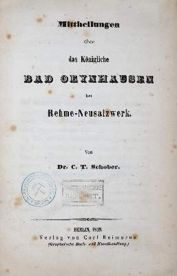 Bild Nr.1: 141-2063 Schober,C.T.: (Deutschland, Bad Oeynhausen)