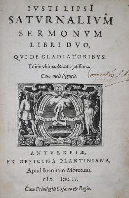 Bild Nr.2: 141-209 Lipsius,J.: (Alte Drucke, Handschriften und Theologie)