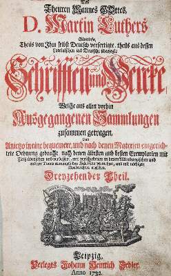 Bild Nr.1: 141-216 Luther,M.: (Alte Drucke, Handschriften und Theologie)