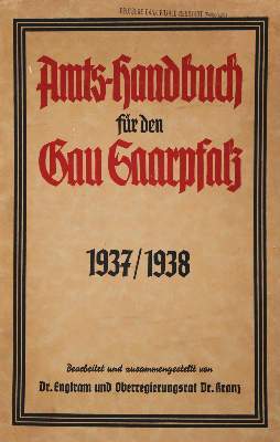 Bild Nr.1: 141-2163 Amtshandbuch: (Deutschland, Saarpfalz)